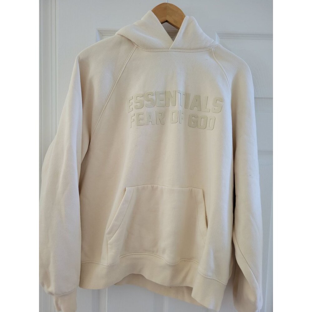 Fear of God Essentials Pullover Hoodie in Cream